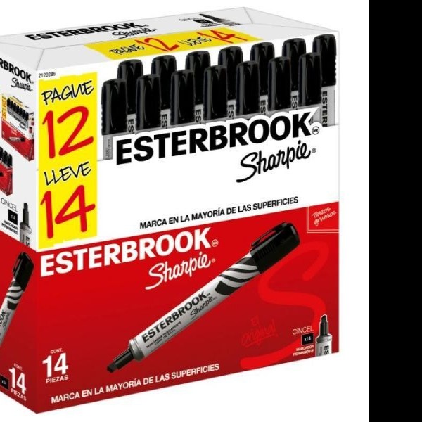 MARCADOR PERM. GRUESO MET. ESTERBROOK NGO. PAQ. C122 C12